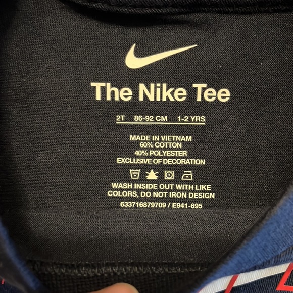 Nike 2T Navy Tee - Picture 3 of 5